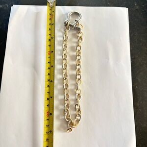 Gold silver necklace